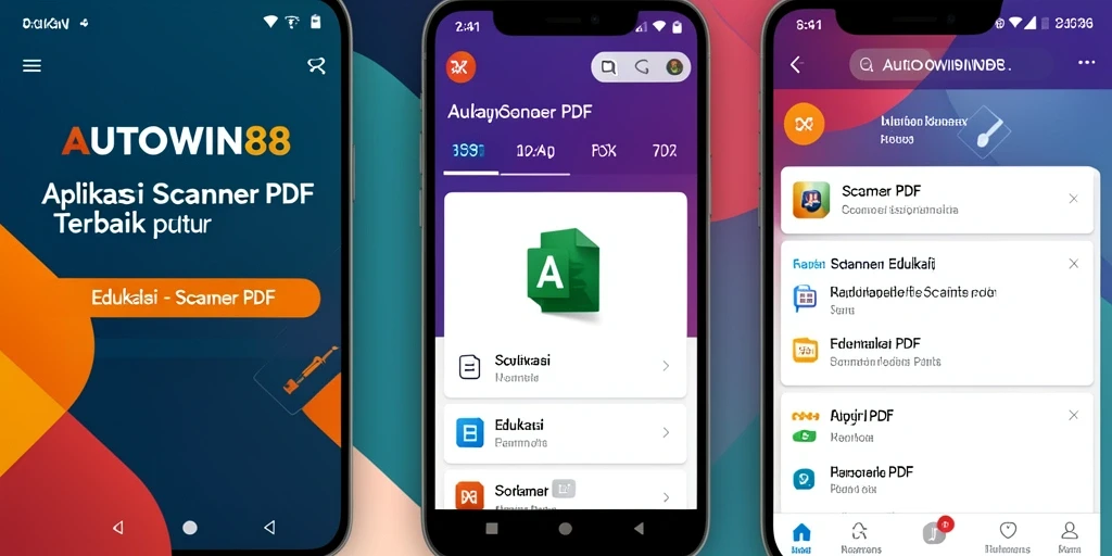 Tampilan antarmuka utama AUTOWIN88 dengan fungsi Scanner PDF.
