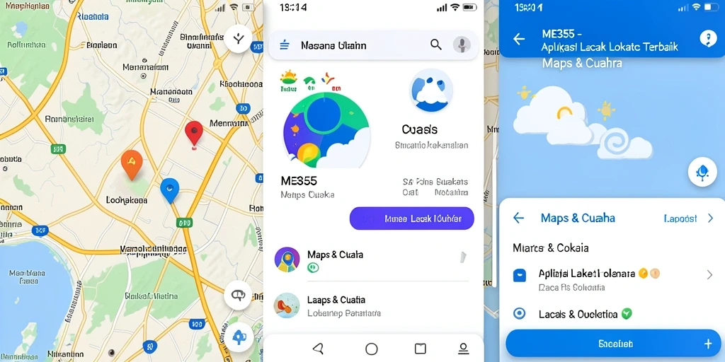 Tampilan antarmuka ME355 yang menunjukkan fitur Lacak Lokasi secara jelas.