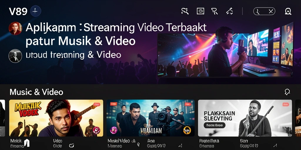 Antarmuka V89 yang menarik untuk pengalaman Streaming Video yang optimal.